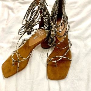 Free People x Jeffrey Campbell Strappy Sandals sz7